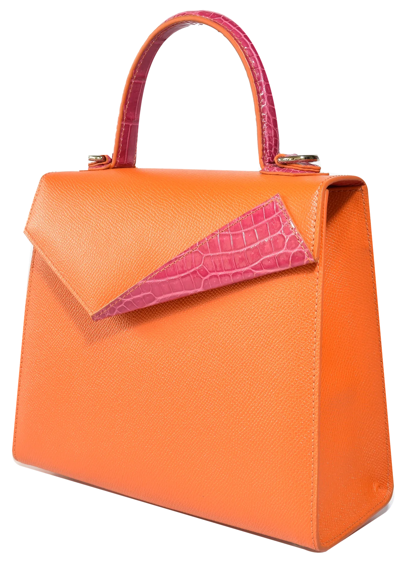Mini Laura · Orange & Red, three-quarter side view