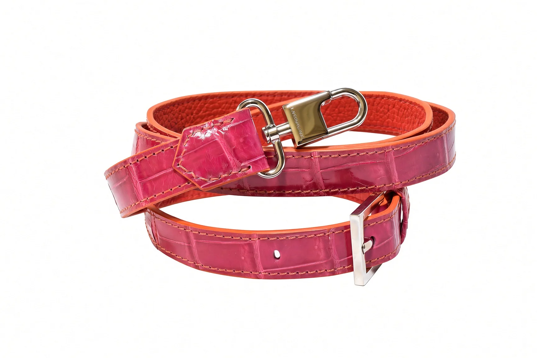 Mini Laura · Orange & Red, adjustable strap and hardware